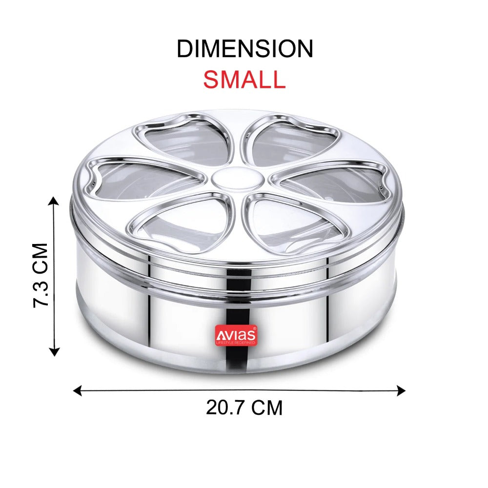 AVIAS Stainless Steel Petal Spice Box-3