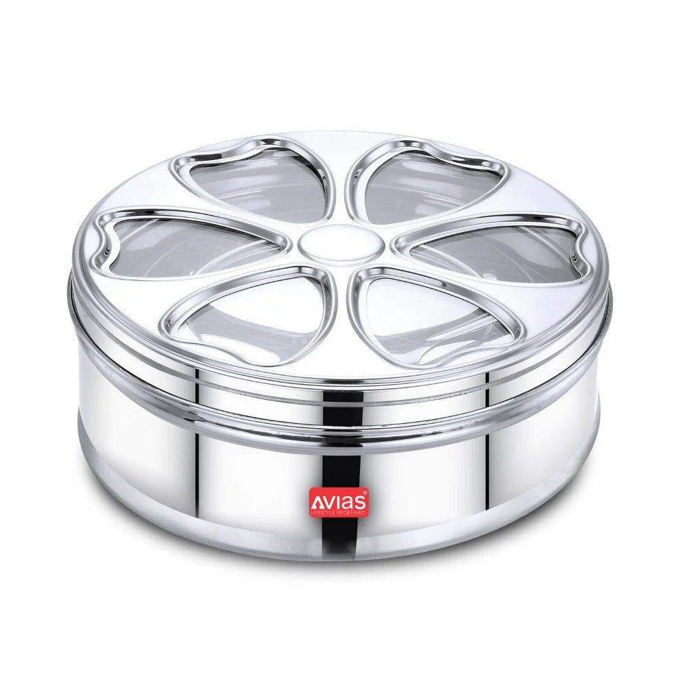 AVIAS Stainless Steel Petal Spice Box-1