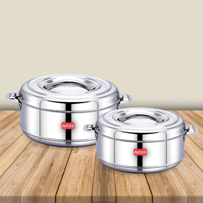 AVIAS Astra Casserole Set | Silver | Set of 2 Pcs-2