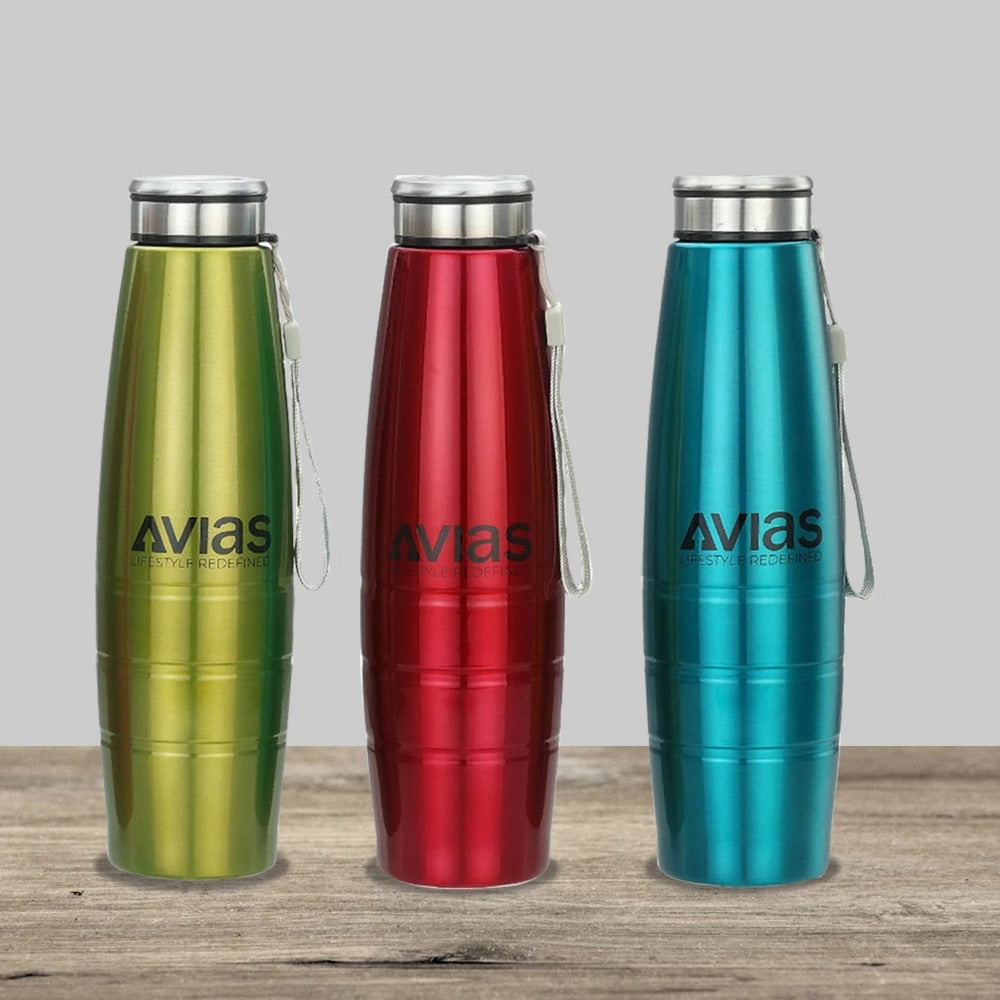 AVIAS Premia Colour 1000ml Water Bottles | Set of 3 Pcs-1