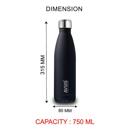 Evita Premium Stainless Steel Vacuum Insulated Flask Water Bottel | Silver -6