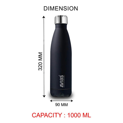 Evita Premium Stainless Steel Vacuum Insulated Flask Water Bottel | Silver -7