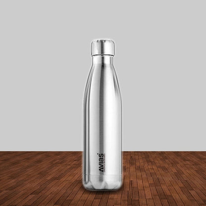Evita Premium Stainless Steel Vacuum Insulated Flask Water Bottel | Silver -1