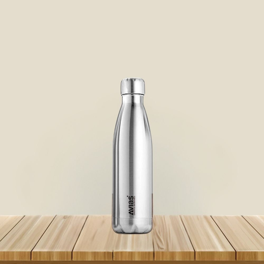 Evita Premium Stainless Steel Vacuum Insulated Flask Water Bottel | Silver -8