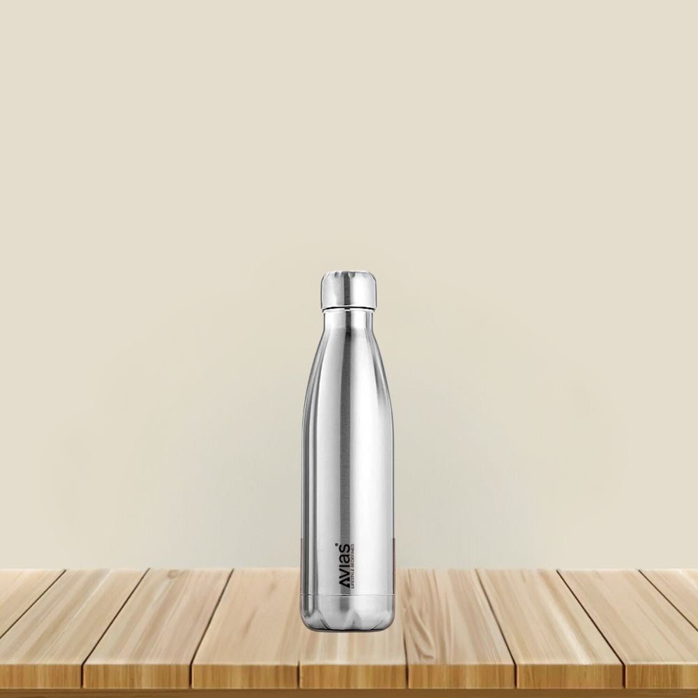Evita Premium Stainless Steel Vacuum Insulated Flask Water Bottel | Silver -9