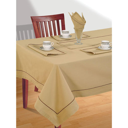 Swayam 4 Seater Plain Flat Rectangular Table Cover - 3