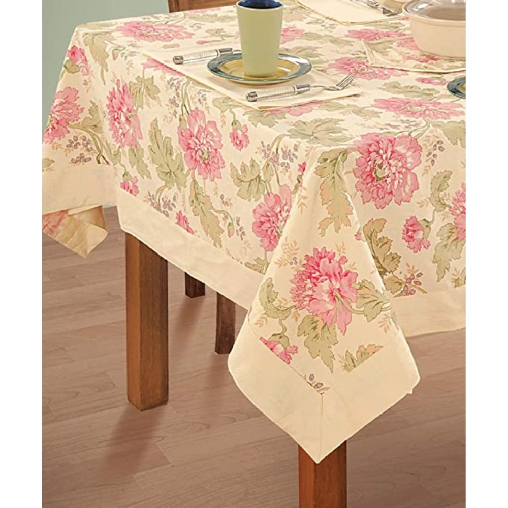 Swayam Floral Printed Rectangular Table Cover - 3612 - 3