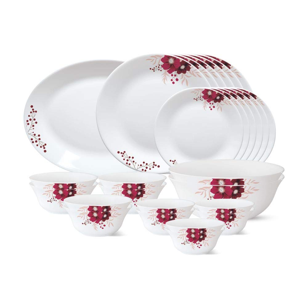 Larah by Borosil - Tiara Series Paradise Opalware Dinner Set - 3