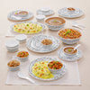 Larah by Borosil - Moon Series Milky Way Opalware Dinner Set - 1