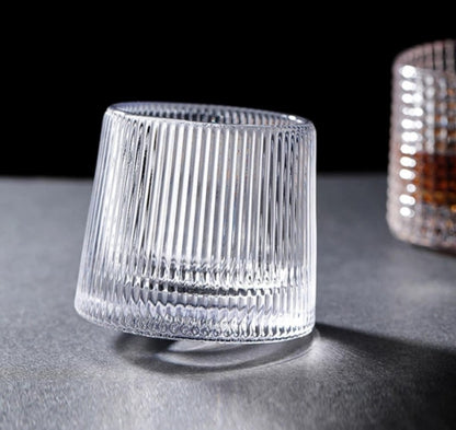 Modern Art Crystal Ripple Drinking Glass-3