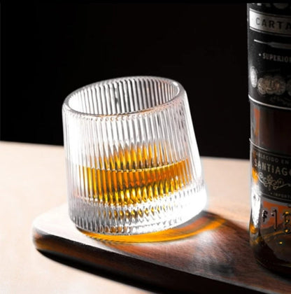 Modern Art Crystal Ripple Drinking Glass-3