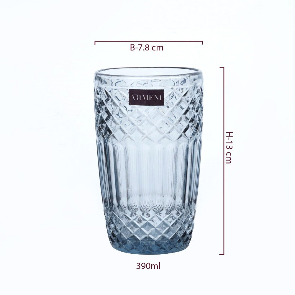 The Artment Boho Diamond Tumbler Glass Set - 2