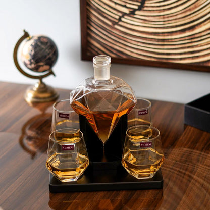 The Artment The Savant Diamond Whiskey Decanter Set - 7