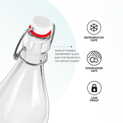 Treo Aqua Delite 1000 ML Glass Bottle - 6