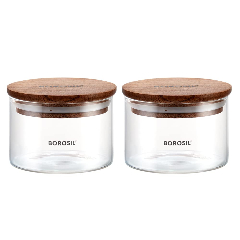 Borosil Classic Jar with Wooden Lid - 2