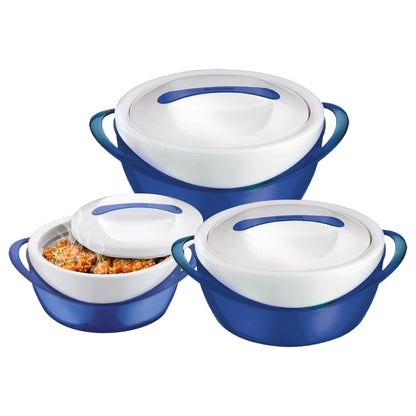 Pinnacle Panache Inner Stainless Steel Insulated Casserole |Casserole Set| Set of 3 Pcs-C576
