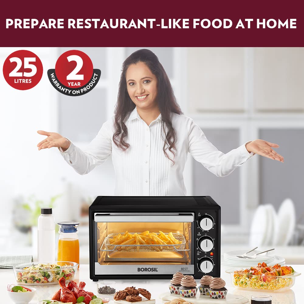 Borosil Best 25 Litres Air Fryer + Oven Toaster Griller - 6