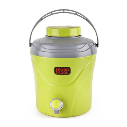 Cello Puro Cool Plastic Insulated Water Jug - Green - 10 Litre - 10