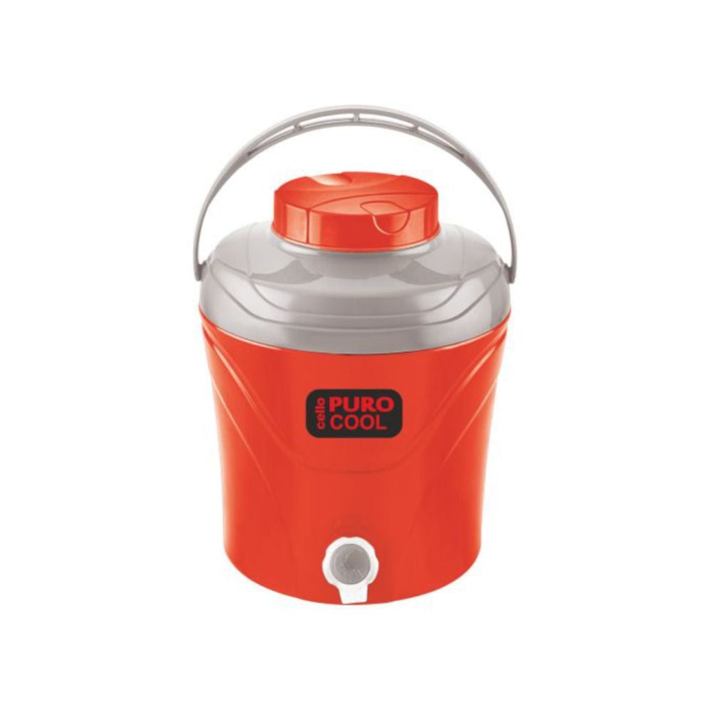 Cello Puro Cool Plastic Insulated Water Jug - Orange - 6 Litre - 5