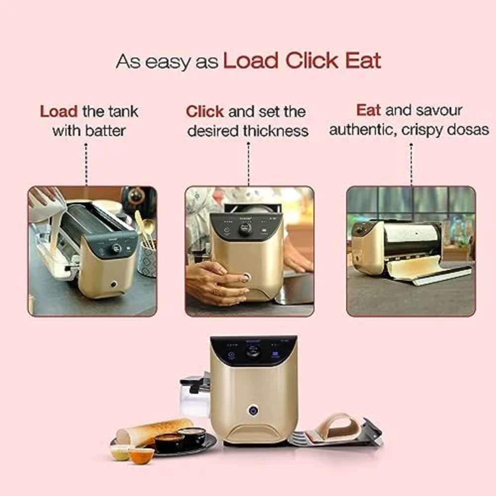 EvoChef Automatic Dosa Maker | Flip Dosa Maker - Make Dosas at Home Automatically