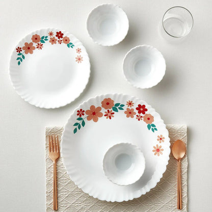 Larah by Borosil - Silk Series Ayana Opalware Dinner Set - 1