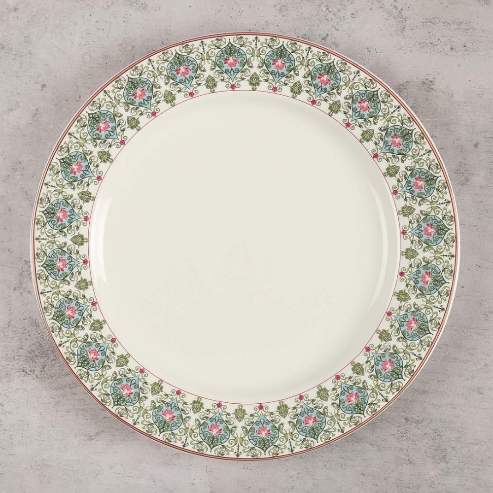 India Circus Floral Illusion Dinner Plate | 1 Pc-2