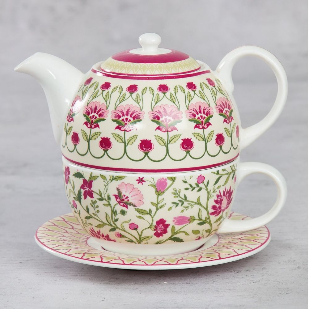 India Circus Rose Mallow Tea for One | Tea Set | Set of 3 Pcs-5