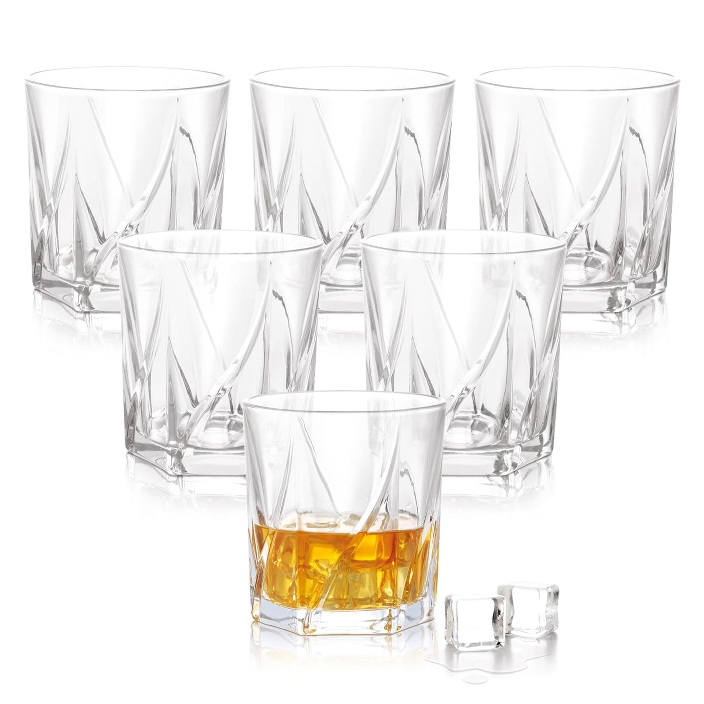 Treo by Milton Ignis On The Rocks 350 Glass Tumbler | Transparent | Set of 6 Pcs