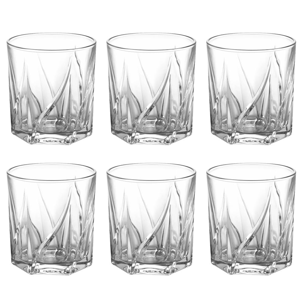 Treo by Milton Ignis On The Rocks 350 Glass Tumbler | Transparent | Set of 6 Pcs