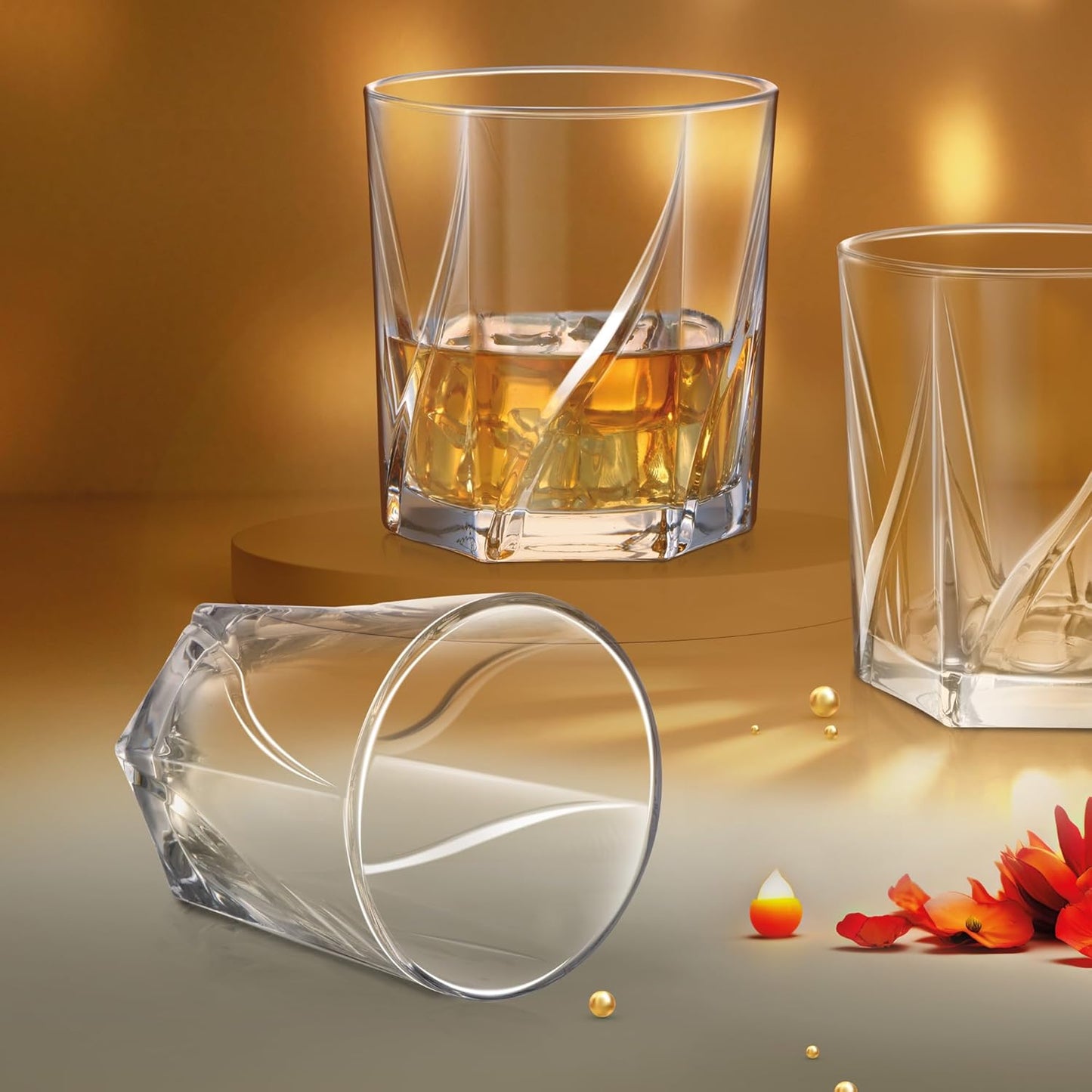 Treo by Milton Ignis On The Rocks 350 Glass Tumbler | Transparent | Set of 6 Pcs