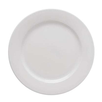 Clay Craft Basic Quarter Plate Georgian 7" 4 Piece Plain White - Clay Craft India