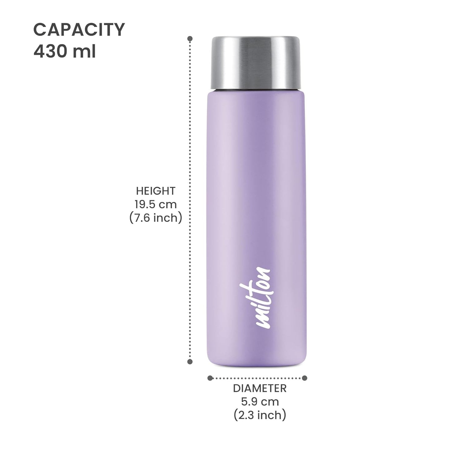 Milton Bitsy 450 Stainless Steel Water Bottle | 1 Pc