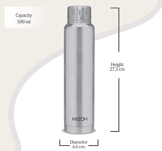 Milton Elfin Thermosteel 24 Hours Hot and Cold Water Bottle | 1 Pc