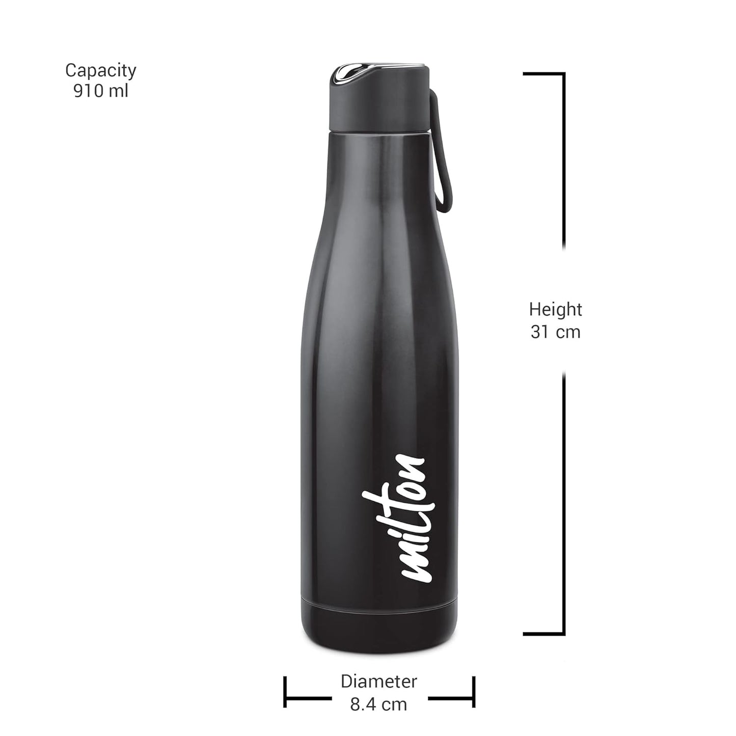 Milton Fame Stainless Steel 24 Hours Hot and Cold Water Bottle | 1 Pc