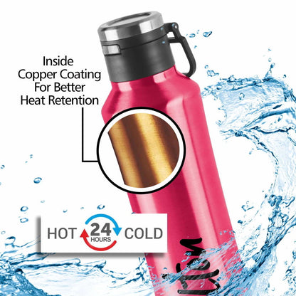 Milton Gulp Thermosteel 24 Hours Hot or Cold Water Bottle | 1 Pc