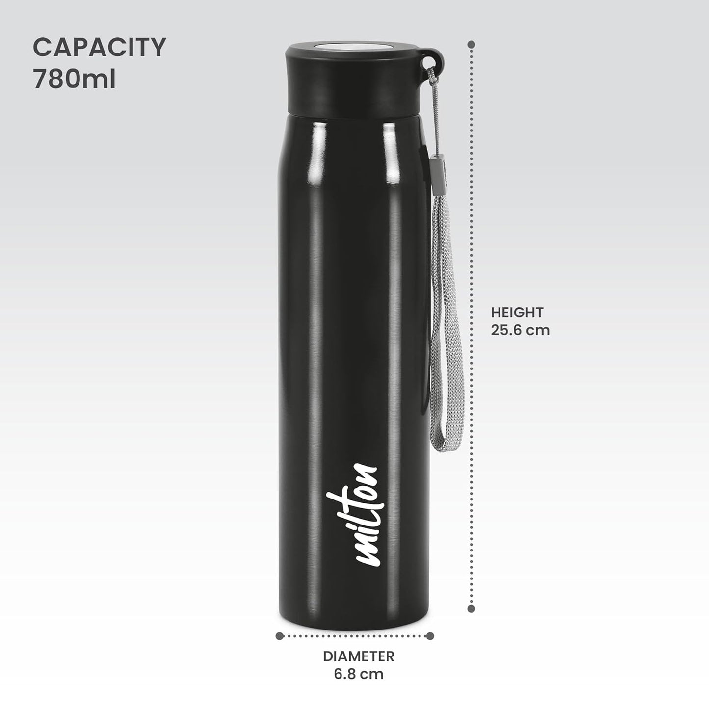 Milton Handy Stainless Steel Water Bottle | 1 Pc