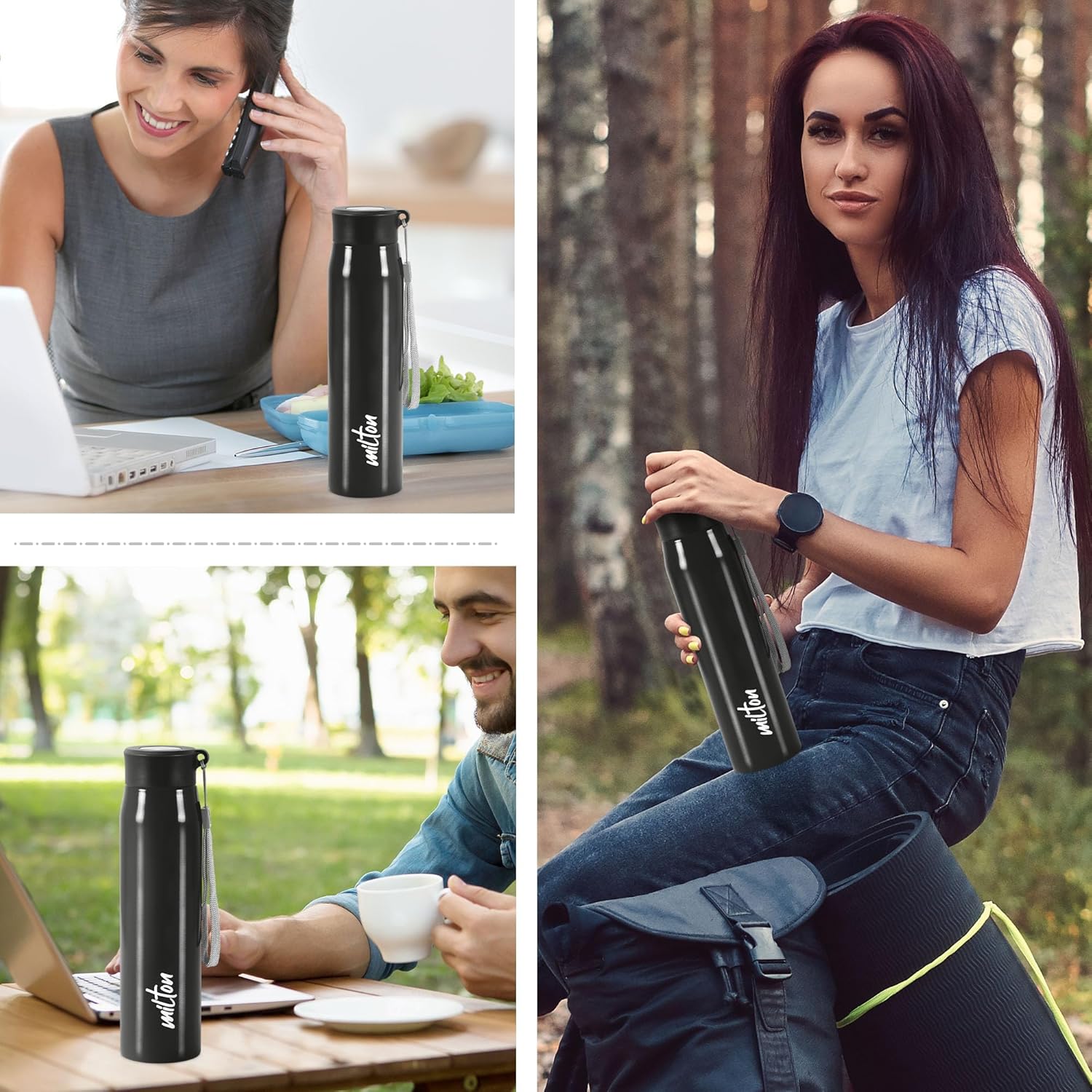 Milton Handy Stainless Steel Water Bottle | 1 Pc