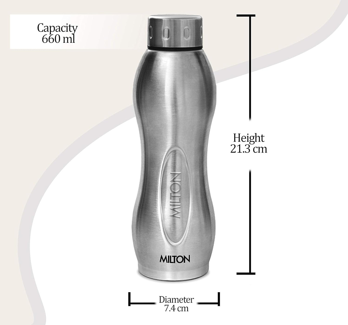 Milton Steel I Go Deluxe Thermosteel Water Bottle | 1 Pc