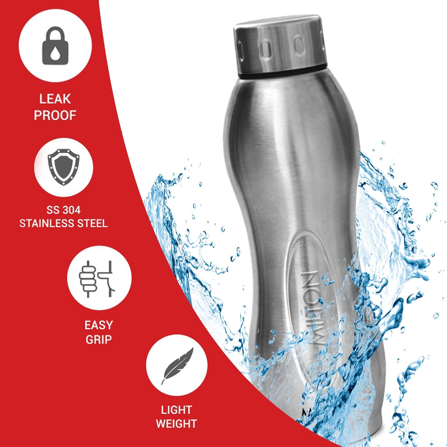 Milton Steel I Go Deluxe Thermosteel Water Bottle | 1 Pc