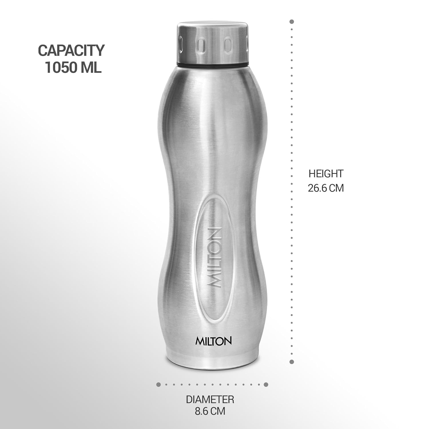 Milton Steel I Go Deluxe Thermosteel Water Bottle | 1 Pc