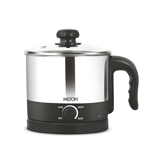 Milton Euroline Insta 600 Watts Stainless Steel Electric 1.2 Litre Kettle | Silver