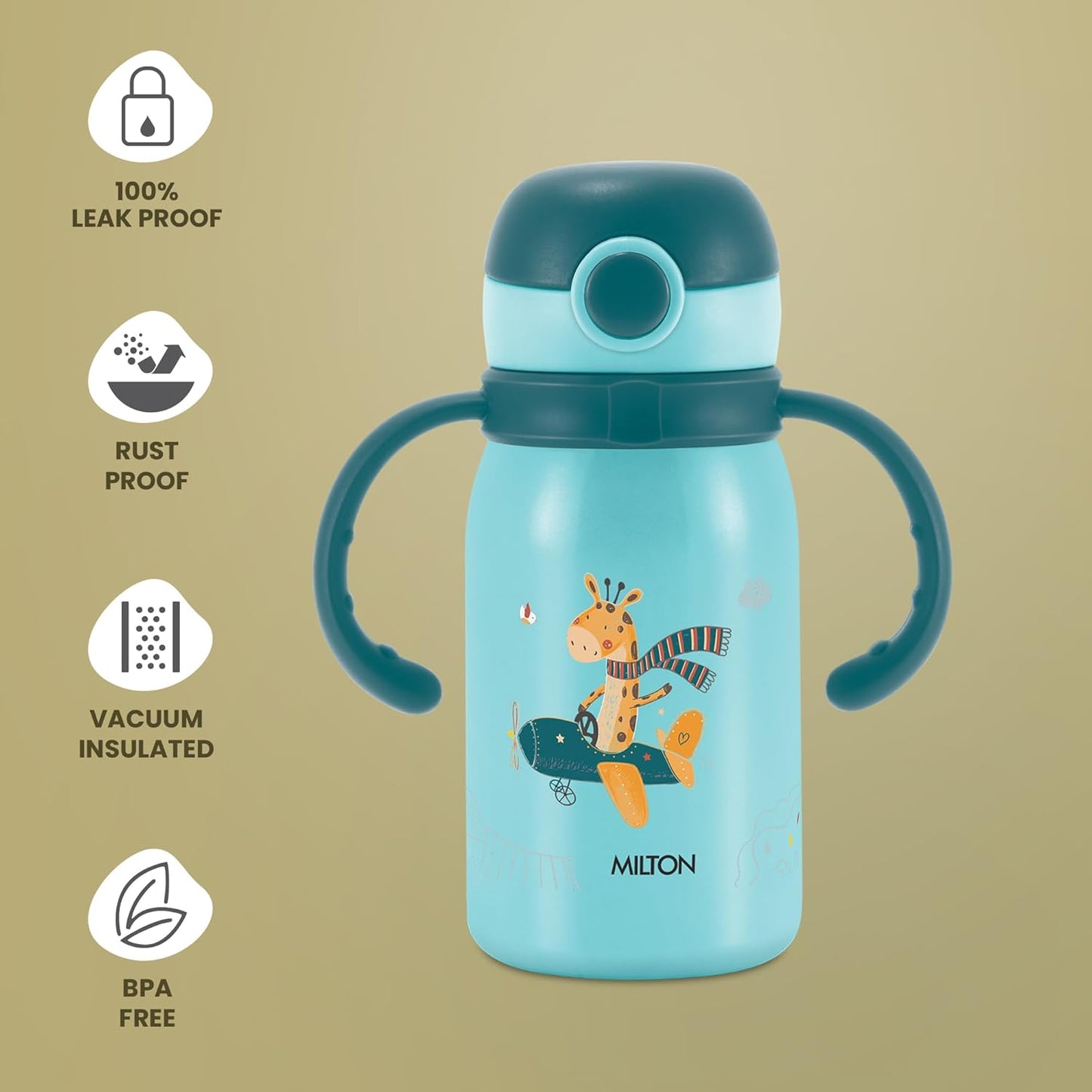 Milton Kiddo Thermosteel Vacuum Insulated Water Bottle with Spout Lid | 1 Pc