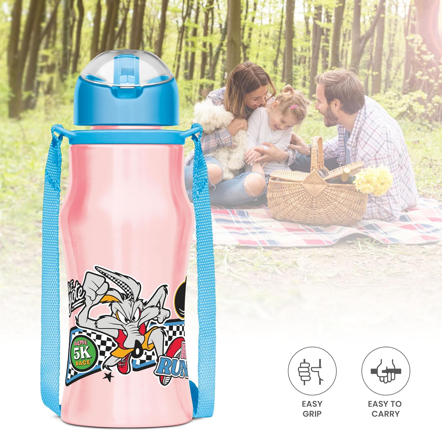 Milton Sipmate Stainless Steel Kids Water Bottle | 1 Pc