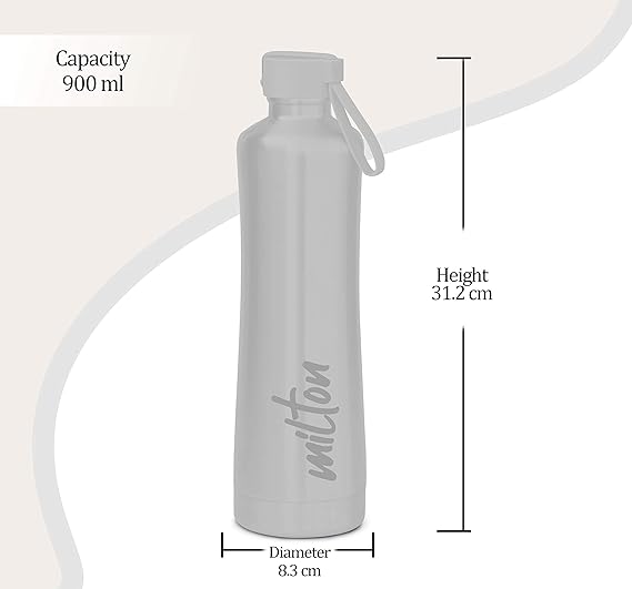 Milton New Tiara Stainless Steel 24 Hours Hot and Cold Water Bottle | 1 Pc