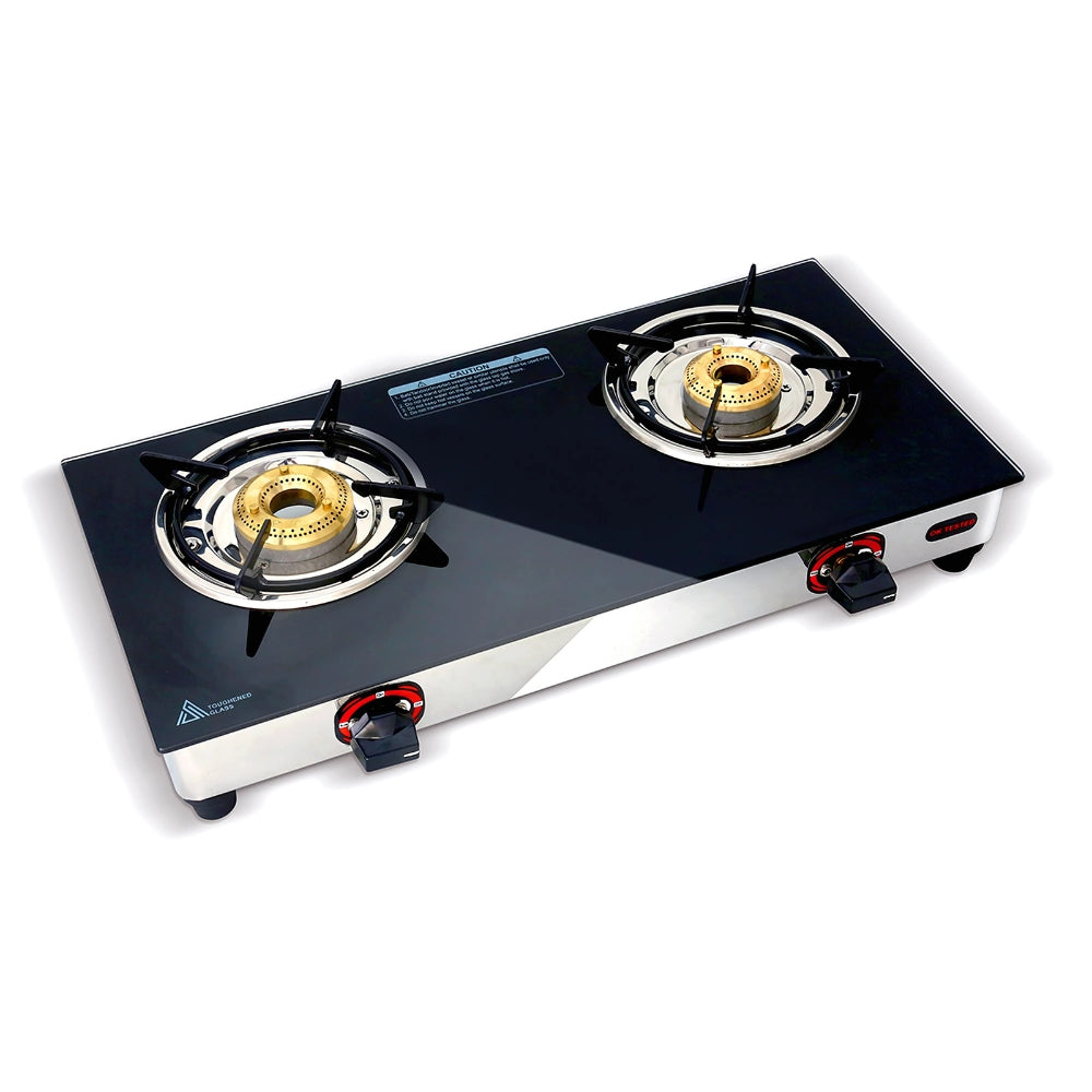 Softel Nano GT 2 Burner Glass Top Gas Stove - 1