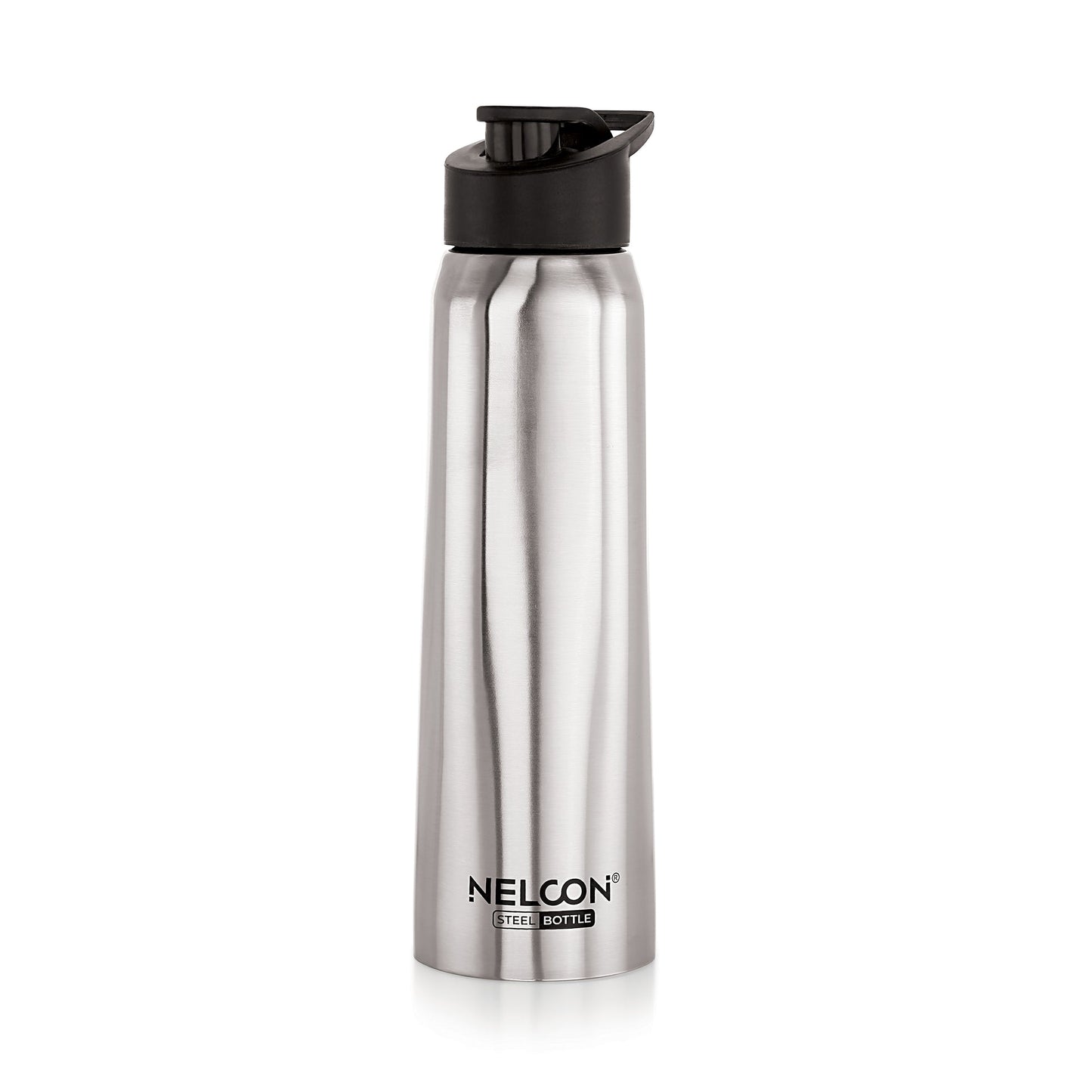 Nelcon Absolute 1000 Stainless Steel Water Bottle with Sipper Cap | Silver | 1 Pc