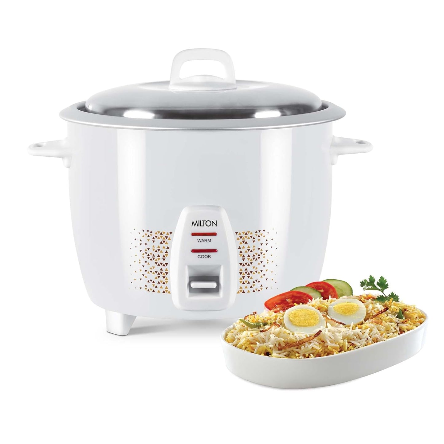 Milton Euroline Prime 1.8 Litre Electric Rice Cooker | 700 Watts | White