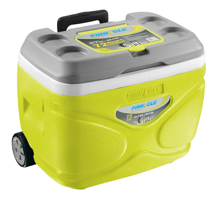 Pinnacle's Prudence Chiller Ice Box 30 LTR : Ice Cube Box with Wheels | Upto 72hrs Ice Retention | Fits 36 Cans |Ice Box for Car | Insulated Cooler Box for Travelling | Leakproof & BPA Free (Hydra)
