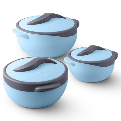 Pinnacle Parisa Insulated Hot Casserole Set - Premium 3-Piece Food Warmer Set to Keep Your Meals Fresh and Hot for Hours