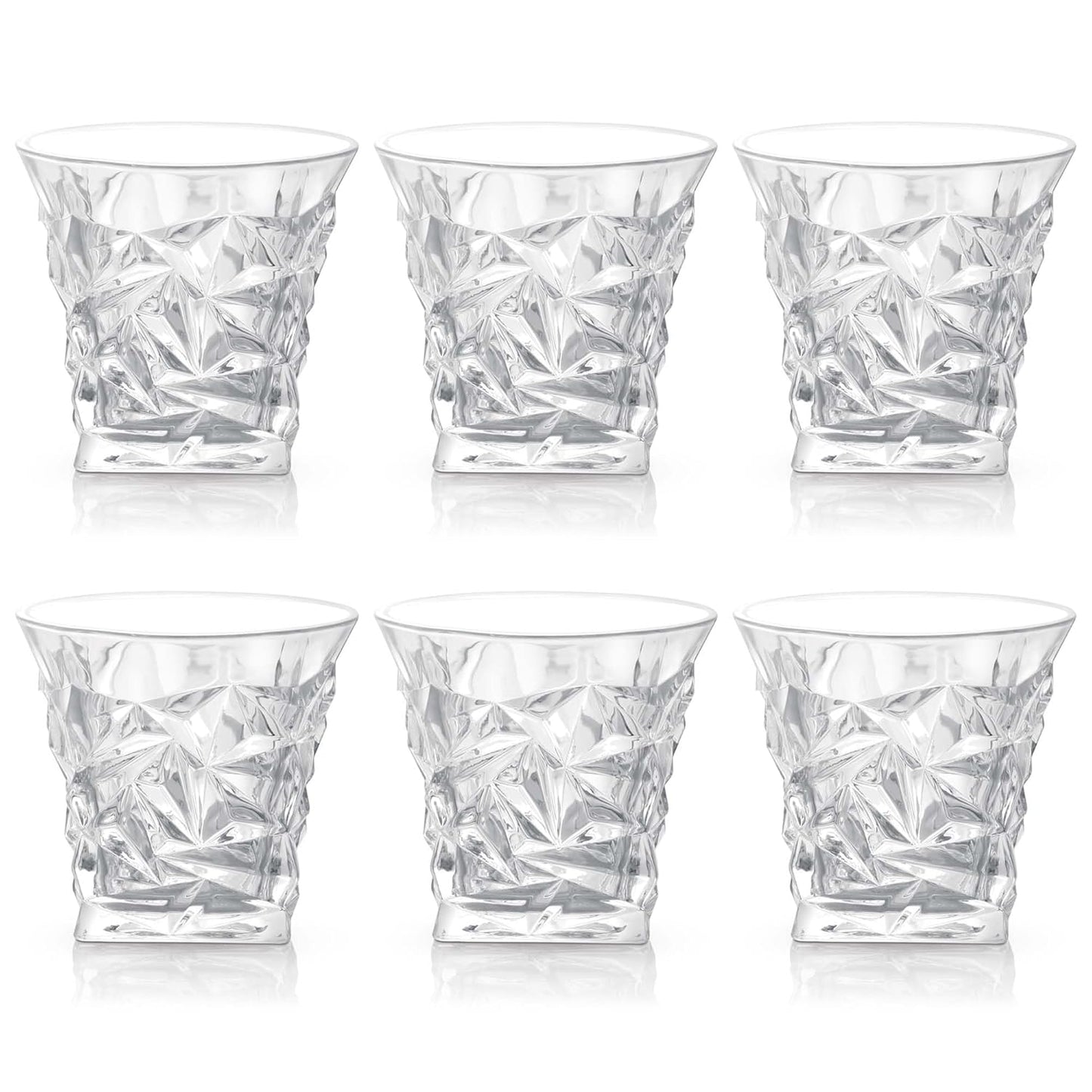 Treo by Milton Regal On The Rocks 280 Glass Tumbler | Transparent | Set of 6 Pcs